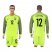 Brazil #12 Carreira Shiny Green Long Sleeves Goalkeeper Soccer Country Jersey