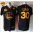Warriors #30 Stephen Curry Black Slate Chinese New Year The Finals Patch Stitched NBA Jersey