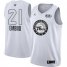 Nike 76ers #21 Joel Embiid White NBA Jordan Swingman 2018 All-Star Game Jersey
