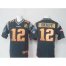 Nike New England Patriots #12 Tom Brady Navy Blue Team Color Super Bowl 50 Collection Mens Stitched NFL Elite Jersey