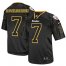 Nike Pittsburgh Steelers #7 Ben Roethlisberger Lights Out Black Youth Stitched NFL Elite Jersey