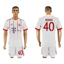 Bayern Munchen #40 Benko Sec Away Soccer Club Jersey