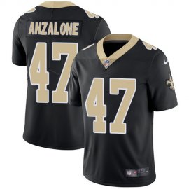 Nike New Orleans Saints #47 Alex Anzalone Black Team Color Mens Stitched NFL Vapor Untouchable Limited Jersey