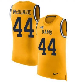 Nike Los Angeles Rams #44 Jacob McQuaide Gold Mens Stitched NFL Limited Rush Tank Top Jersey