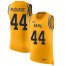 Nike Los Angeles Rams #44 Jacob McQuaide Gold Mens Stitched NFL Limited Rush Tank Top Jersey