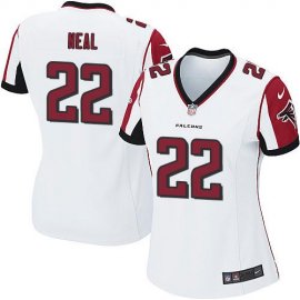 Nike Atlanta Falcons #22 Keanu Neal White Womens Stitched NFL Elite Jersey