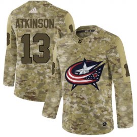 Adidas Columbus Blue Jackets #13 Cam Atkinson Camo Authentic Stitched NHL Jersey