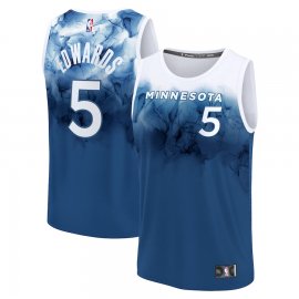 Anthony Edwards Minnesota Timberwolves Fanatics Branded Unisex 2023/24 Fast Break Jersey – Blue – City Edition