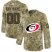 Mens Adidas Hurricanes Personalized Camo Authentic NHL Jersey