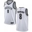 Mens Nike Brooklyn Nets #8 Spencer Dinwiddie White NBA Swingman Association Edition Jersey