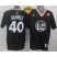 Warriors #40 Harrison Barnes Black New Alternate The Finals Patch Stitched NBA Jersey