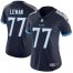 Nike Tennessee Titans #77 Taylor Lewan Navy Blue Team Color Womens Stitched NFL Vapor Untouchable Limited Jersey