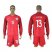 England #13 Heaton Away Long Sleeves Soccer Country Jersey