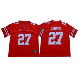 Ohio State Buckeyes #27 Eddie George Red Stitched College Jersey