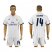 Real Madrid #14 Casemiro White Home Soccer Club Jersey