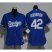 Los Angeles Dodgers #42 Jackie Robinson Blue Alternate Womens Stitched MLB Jersey