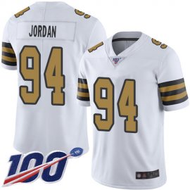Nike New Orleans Saints #94 Cameron Jordan White Mens Stitched NFL Limited Rush 100th Season Jersey
