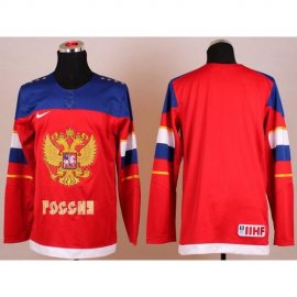 2014 Olympic Team Russia Blank Red Stitched NHL Jersey