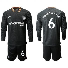 Chelsea #6 Drink Water Third Long Sleeves Soccer Club Jersey