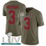 Nike San Francisco 49ers #3 C.J. Beathard Olive Super Bowl LIV 2020 Mens Stitched NFL Limited 2017 Salute To Service Jersey