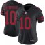 Nike San Francisco 49ers #10 Jimmy Garoppolo Black Alternate Womens Stitched NFL Vapor Untouchable Limited Jersey