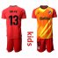 Atletico Madrid #13 Oblak Red Goalkeeper Kid Soccer Club Jersey