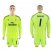 Real Madrid #1 Casillas Shiny Green Goalkeeper Long Sleeves Soccer Club Jersey