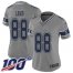 Nike Dallas Cowboys #88 CeeDee Lamb Gray Womens Stitched NFL Limited Inverted Legend 100th Season Jersey