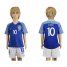Brazil #10 Kaka Away Kid Soccer Country Jersey