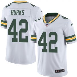Nike Green Bay Packers #42 Oren Burks White Mens Stitched NFL Vapor Untouchable Limited Jersey