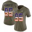 Nike Cleveland Browns #95 Myles Garrett Olive/USA Flag Womens Stitched NFL Limited 2017 Salute to Service Jersey
