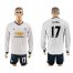 Manchester United #17 Blind Sec Away Long Sleeves Soccer Club Jersey