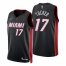 Nike Miami Heat #17 P.J.Tucker Black Mens 2021-22 NBA 75th Anniversary Diamond Swingman Jersey – Icon Edition Mens