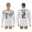 Germany #2 MUSTAFI Home 2018 FIFA World Cup Long Sleeve Thailand Soccer Jersey