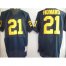 Michigan Wolverines 21 Howard Blue NCAA Jerseys