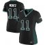 Nike Philadelphia Eagles #11 Carson Wentz Black Alternate Womens Stitched NFL Elite Drift Fashion Jersey