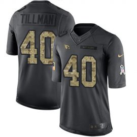 Nike Arizona Cardinals #40 Pat Tillman Black Mens Stitched NFL Limited 2016 Salute to Service Jersey