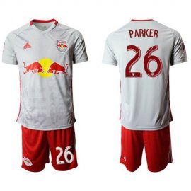 Red Bull #26 Parker White Home Soccer Club Jersey