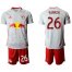 Red Bull #26 Parker White Home Soccer Club Jersey