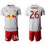 Red Bull #26 Parker White Home Soccer Club Jersey