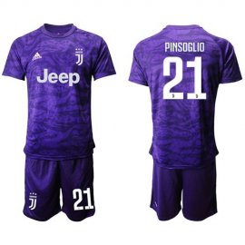 Juventus #21 Pinsoglio Purple Goalkeeper Soccer Club Jersey
