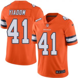 Nike Denver Broncos #41 Isaac Yiadom Orange Mens Stitched NFL Limited Rush Jersey