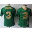 Kids Notre Dame Fighting Irish 3 Joe Montana 30th Anniversary Green NCAA Jerseys