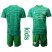 Leicester City Blank Green Goalkeeper Kid Soccer Club Jersey