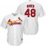 St.Louis Cardinals #48 Harrison Bader White Cool Base Stitched Youth MLB Jersey