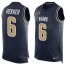 Nike Los Angeles Rams #6 Johnny Hekker Navy Blue Team Color Mens Stitched NFL Limited Tank Top Jersey