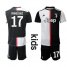 Juventus #17 Mandzukic Home Kid Soccer Club Jersey