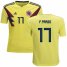Colombia #17 F.Pardo Home Kid Soccer Country Jersey