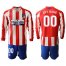 Atletico Madrid Personalized Home Long Sleeves Soccer Club Jersey
