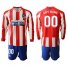 Atletico Madrid Personalized Home Long Sleeves Soccer Club Jersey